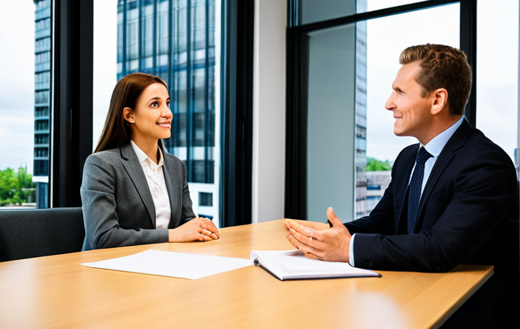 A professional business coach and a client are engaged in a deep, trust-building conversation in a modern, well-lit executive office. The coach maintains an empathetic and attentive expression, actively listening to the client who is subtly gesturing, conveying a profound thought. Both individuals are fully clothed in modest professional business attire, appearing comfortable and deeply engaged in their dialogue. The setting emphasizes a safe and confidential atmosphere conducive to meaningful interaction. Professional photography, sharp focus, natural light, high quality, perfect anatomy, correct proportions, natural pose, well-formed hands, proper finger count, natural body proportions, safe for work, appropriate content, family-friendly.