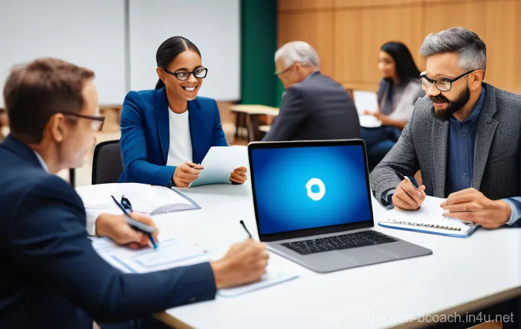 비즈니스 코칭 관련 필수 자격증 - **Dynamic Problem-Solving Coaching Session**
A lively and collaborative scene featuring a divers... 비즈니스 코칭 관련 필수 자격증 - **Dynamic Problem-Solving Coaching Session**
A lively and collaborative scene featuring a divers...